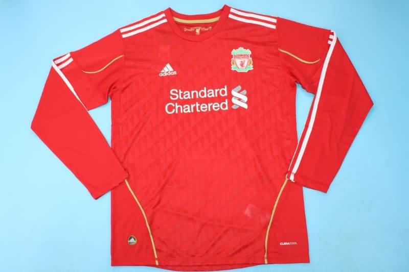 Thailand Quality(AAA) 2010/12 Liverpool Home Long Sleeve Retro Soccer Jersey