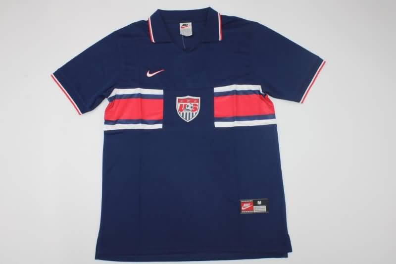Thailand Quality(AAA) 1995/97 USA Away Retro Soccer Jersey