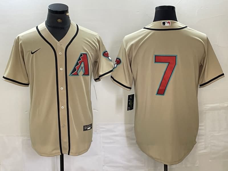 Arizona Diamondbacks Cream MLB Jersey 02