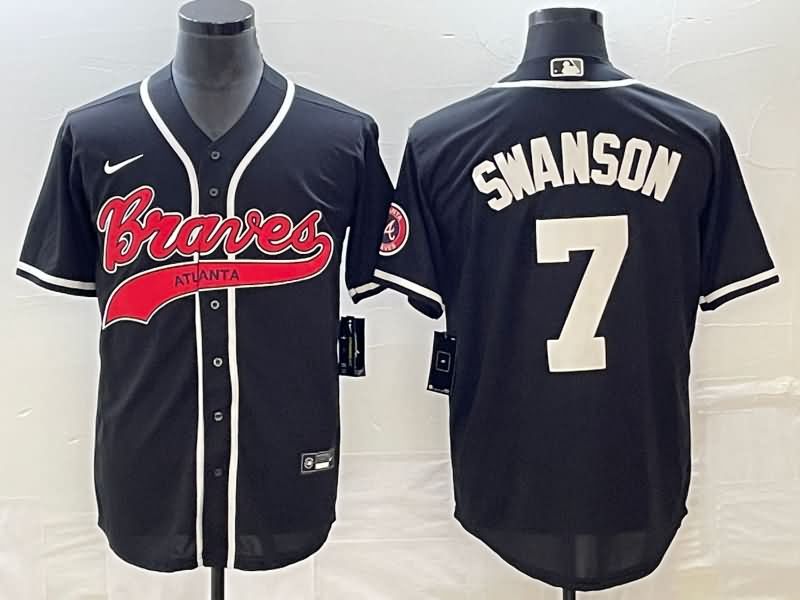 Atlanta Braves Black MLB Jersey 03