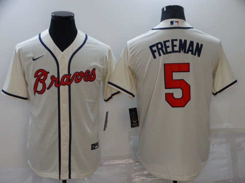 Atlanta Braves Cream MLB Jersey