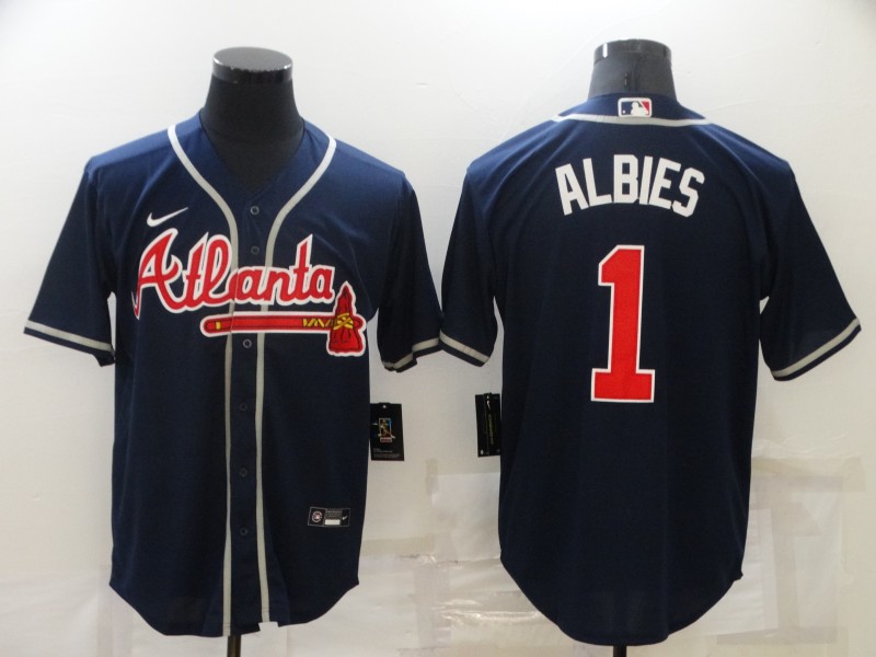 Atlanta Braves Dark Blue MLB Jersey