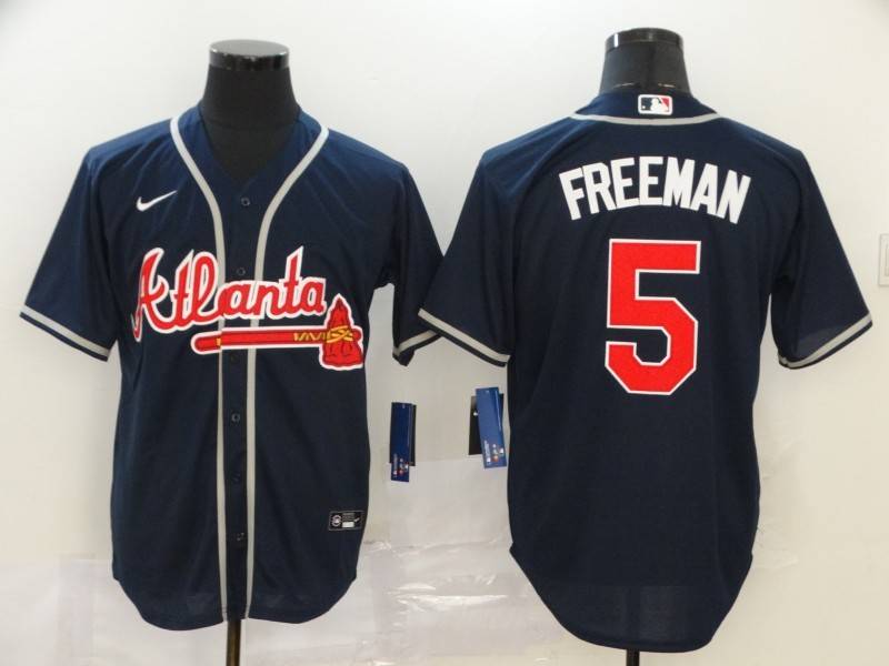 Atlanta Braves Dark Blue MLB Jersey