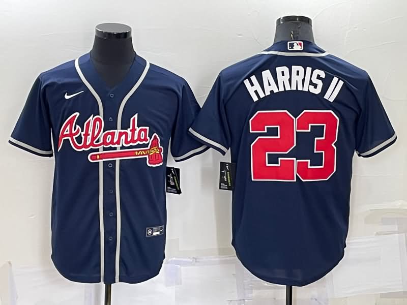 Atlanta Braves Dark Blue MLB Jersey