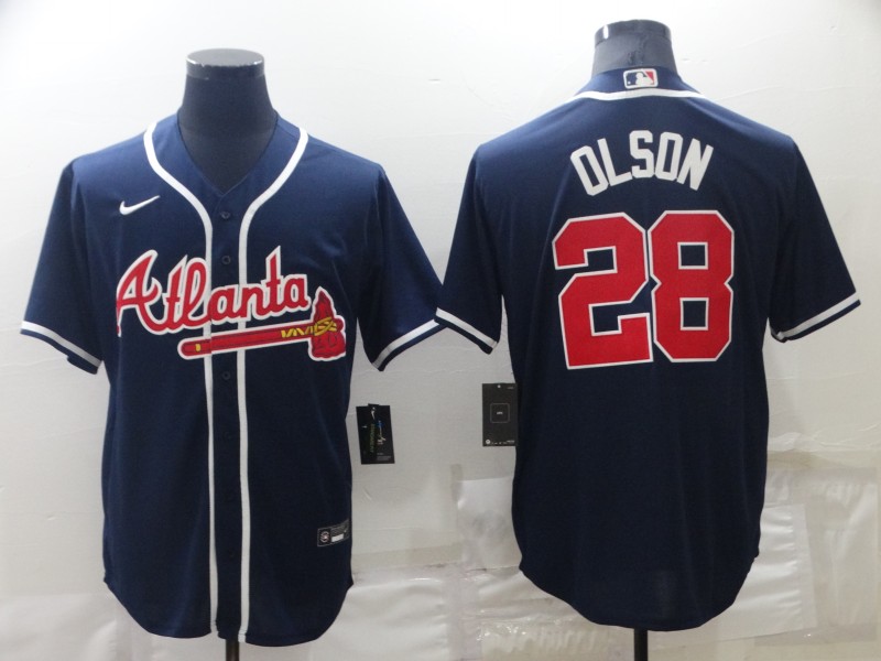 Atlanta Braves Dark Blue MLB Jersey