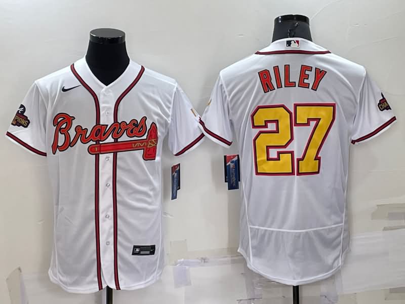 Atlanta Braves White Champion Elite MLB Jersey