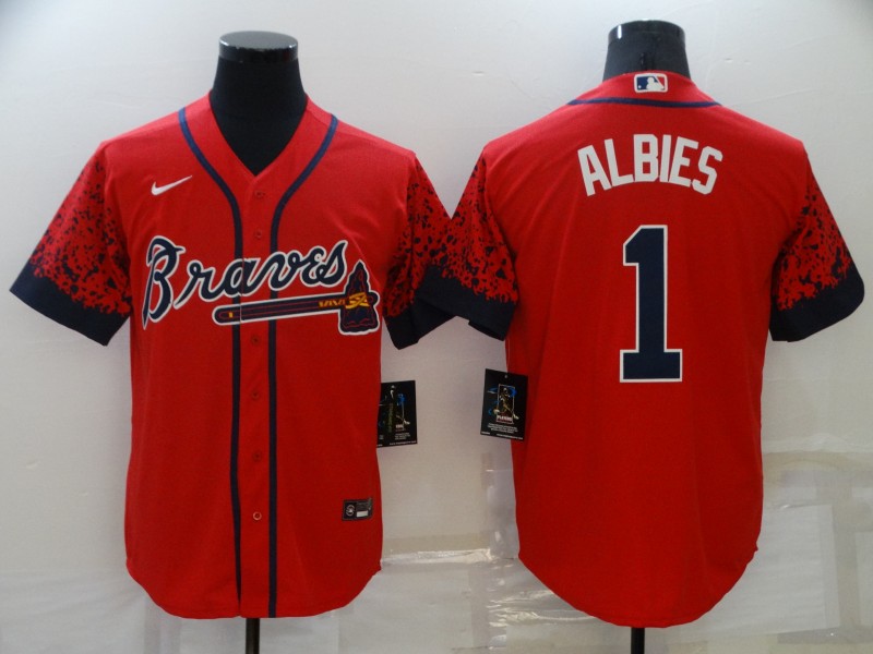 Atlanta Braves Red MLB Jersey 02