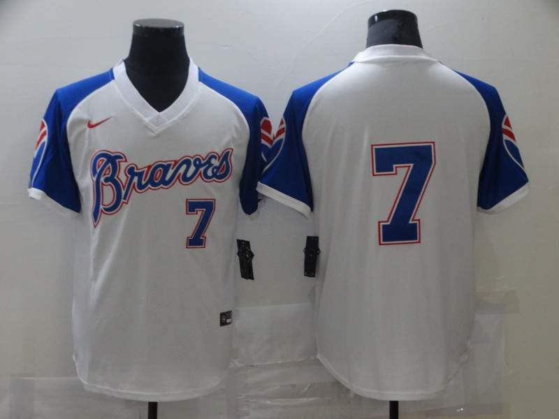 Atlanta Braves White Retro MLB Jersey