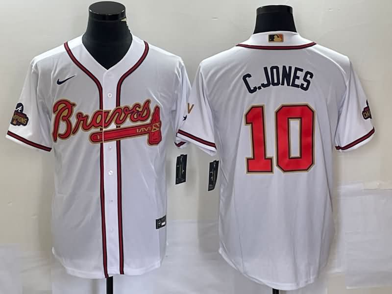 Atlanta Braves White MLB Jersey 02