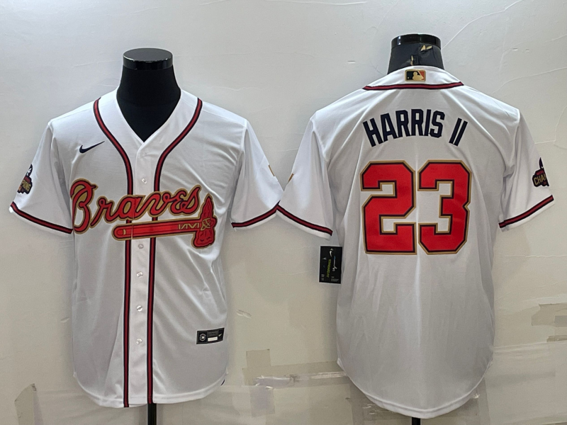 Atlanta Braves White MLB Jersey 02