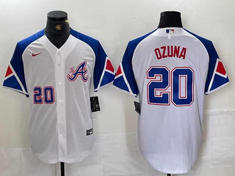 Atlanta Braves White MLB Jersey 04