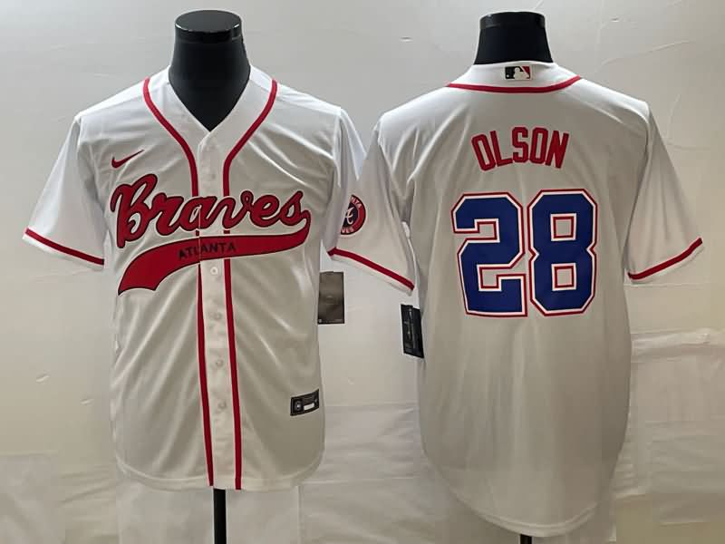 Atlanta Braves White MLB Jersey 05