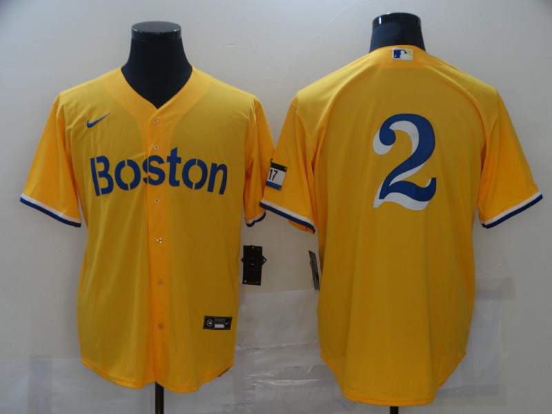 Boston Red Sox Yellow MLB Jersey