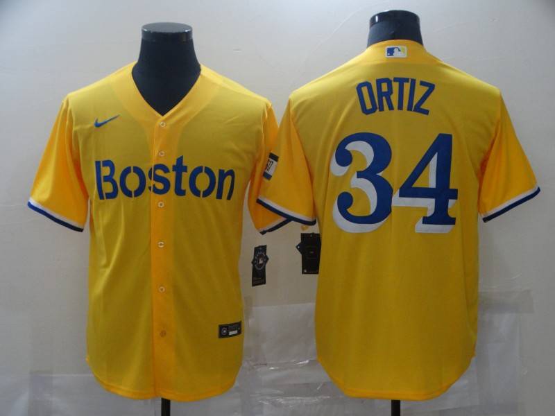 Boston Red Sox Yellow MLB Jersey