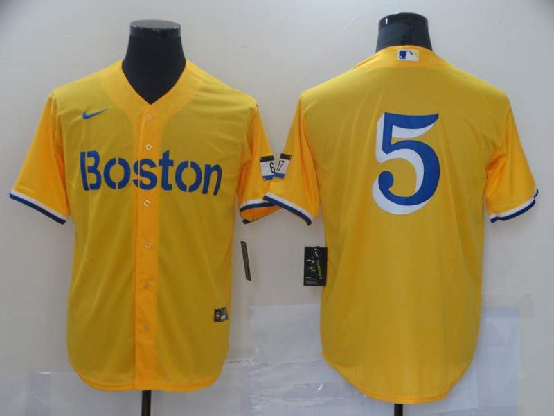 Boston Red Sox Yellow MLB Jersey