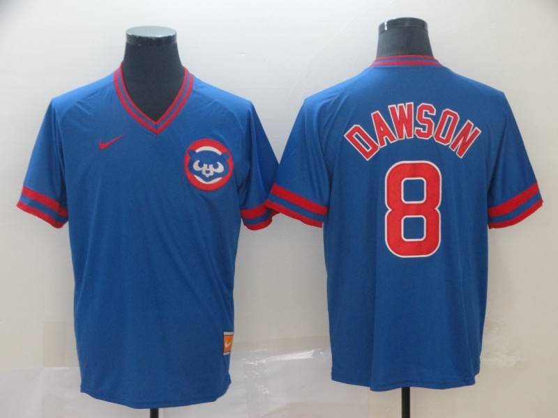 Chicago Cubs Blue Retro MLB Jersey