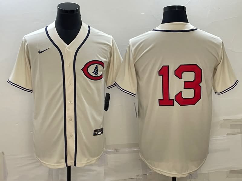 Chicago Cubs Cream Retro MLB Jersey