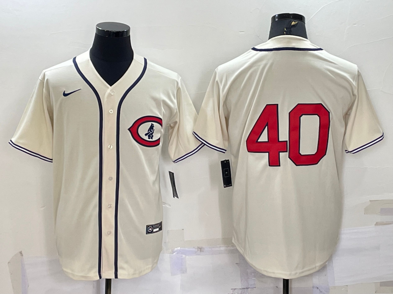 Chicago Cubs Cream Retro MLB Jersey