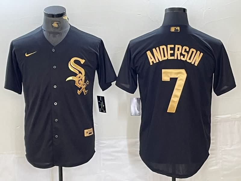 Chicago White Sox Black Gold MLB Jersey 02