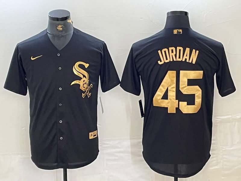 Chicago White Sox Black Gold MLB Jersey 02