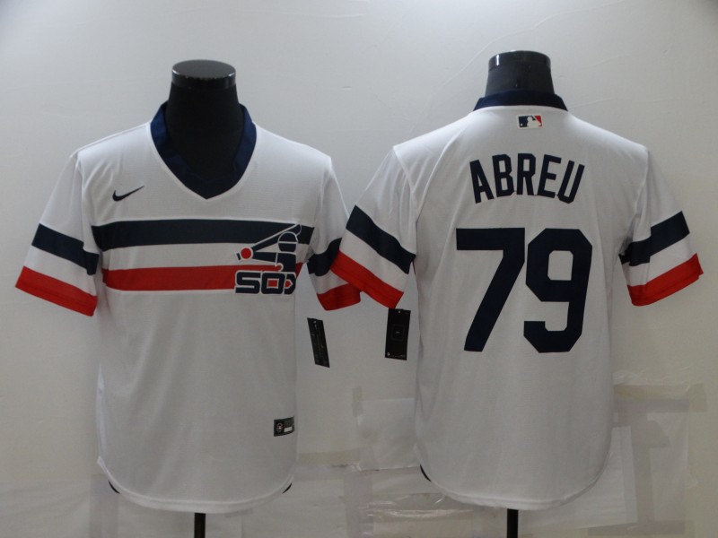 Chicago White Sox White Retro MLB Jersey