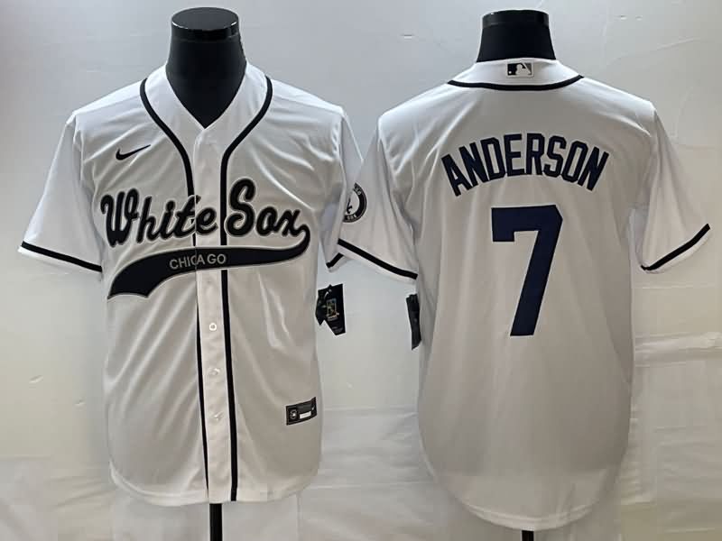 Chicago White Sox White MLB Jersey 03