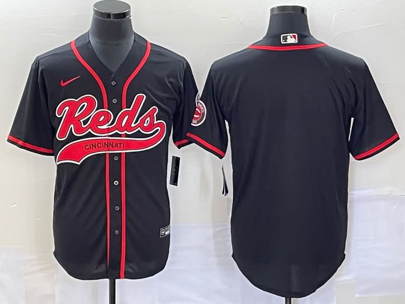 Cincinnati Reds Black MLB Jersey 02