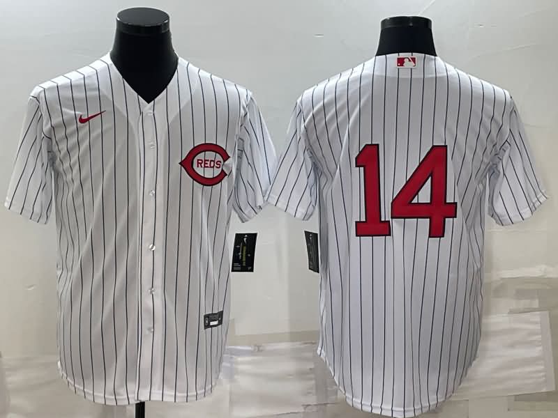 Cincinnati Reds White Retro MLB Jersey 02