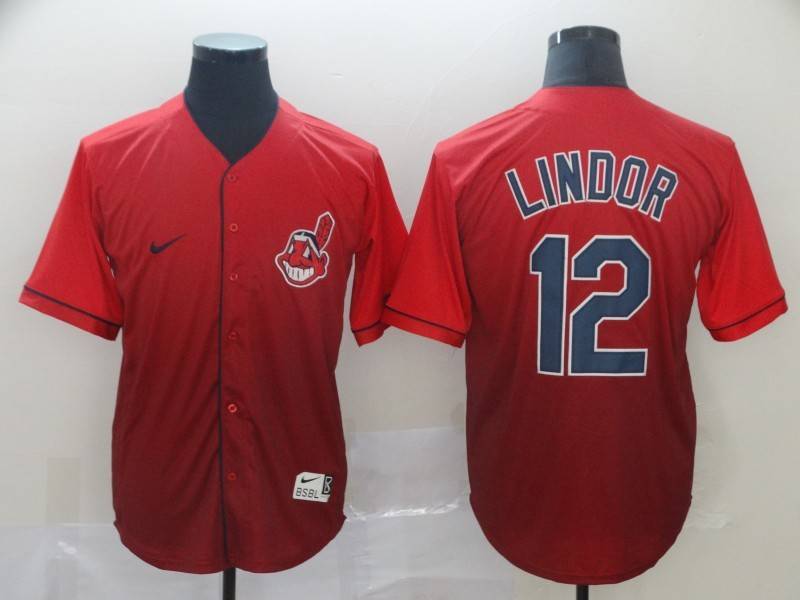 Cleveland Indians Red Fashion MLB Jersey