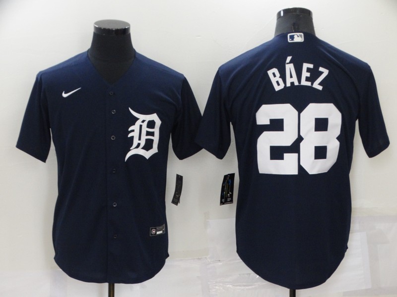 Detroit Tigers Dark Blue MLB Jersey 02