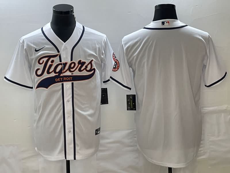 Detroit Tigers White MLB Jersey 02