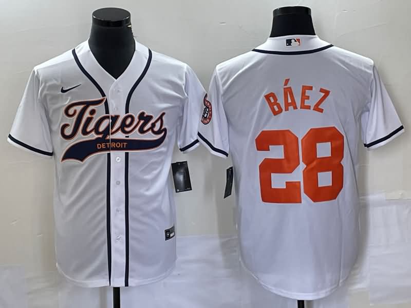 Detroit Tigers White MLB Jersey 02