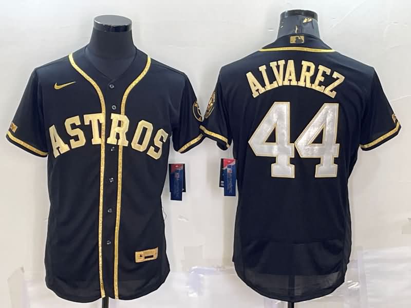 Houston Astros Black Gold Elite MLB Jersey 03