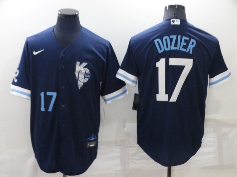 Kansas City Royals Dark Blue MLB Jersey