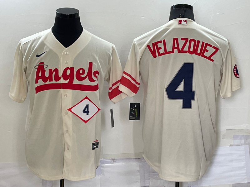 Los Angeles Angels Cream MLB Jersey