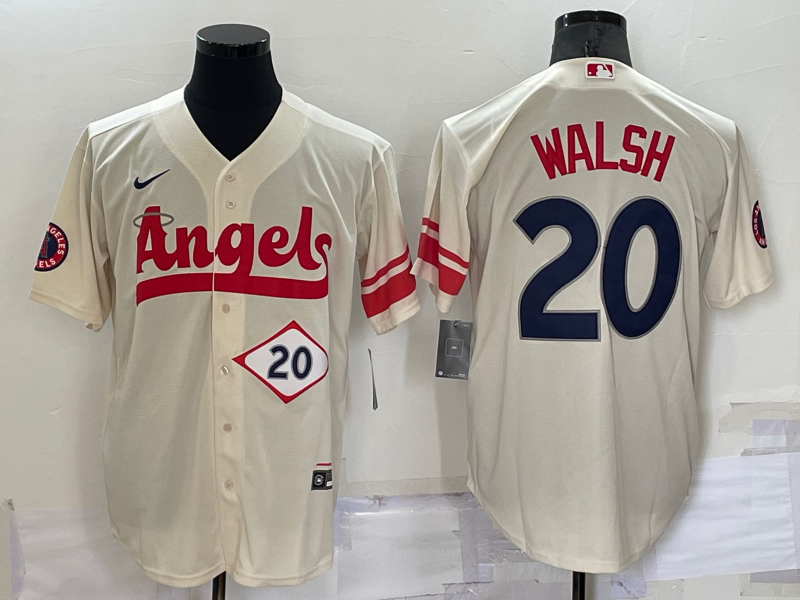 Los Angeles Angels Cream MLB Jersey