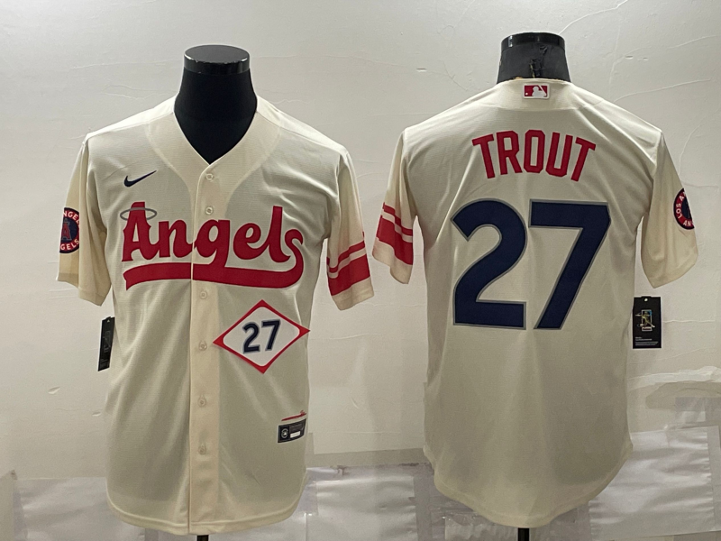 Los Angeles Angels Cream MLB Jersey