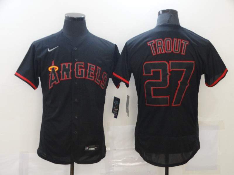 Los Angeles Angels Black Elite MLB Jersey