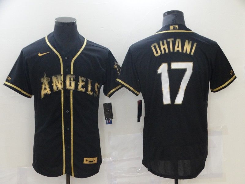 Los Angeles Angels Black Gold Elite MLB Jersey