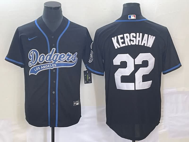 Los Angeles Dodgers Black MLB Jersey 07