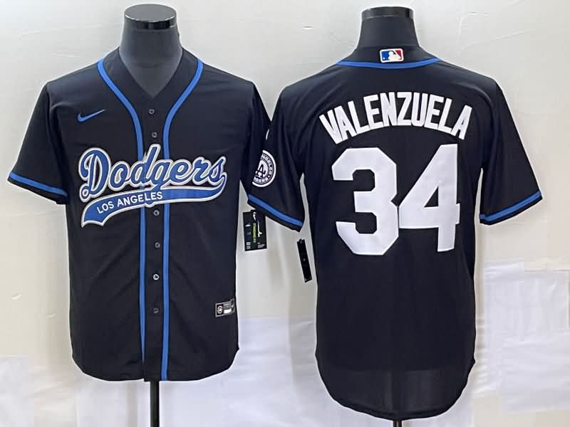 Los Angeles Dodgers Black MLB Jersey 07