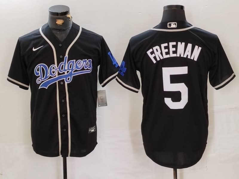 Los Angeles Dodgers Black MLB Jersey 09