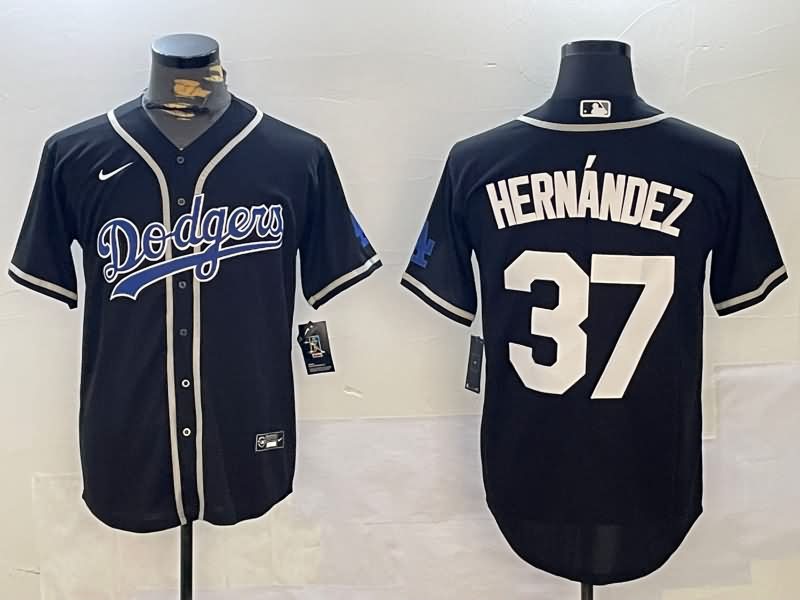 Los Angeles Dodgers Black MLB Jersey 09