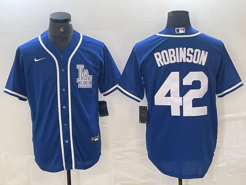 Los Angeles Dodgers Blue MLB Jersey 07