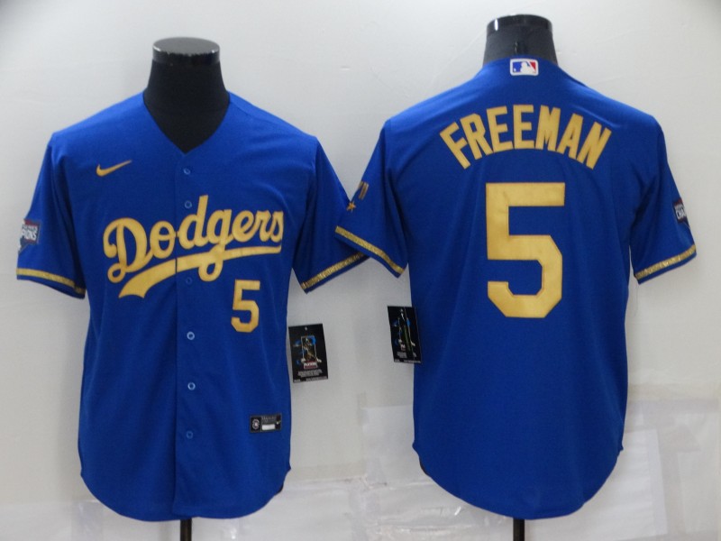 Los Angeles Dodgers Blue Gold MLB Jersey