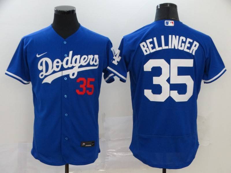 Los Angeles Dodgers Blue Elite MLB Jersey 02