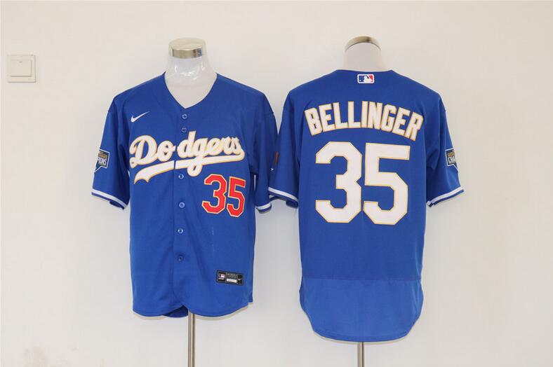 Los Angeles Dodgers Blue Champion Elite MLB Jersey