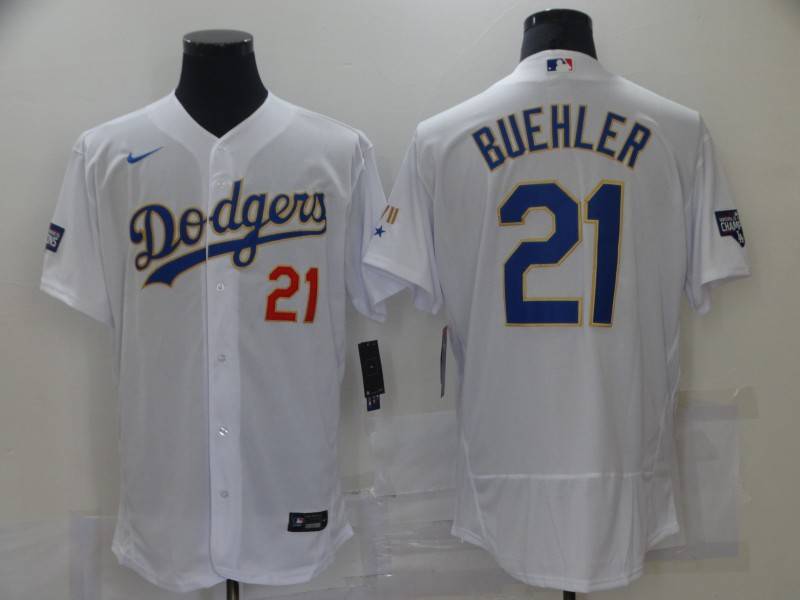 Los Angeles Dodgers White Champion Elite MLB Jersey