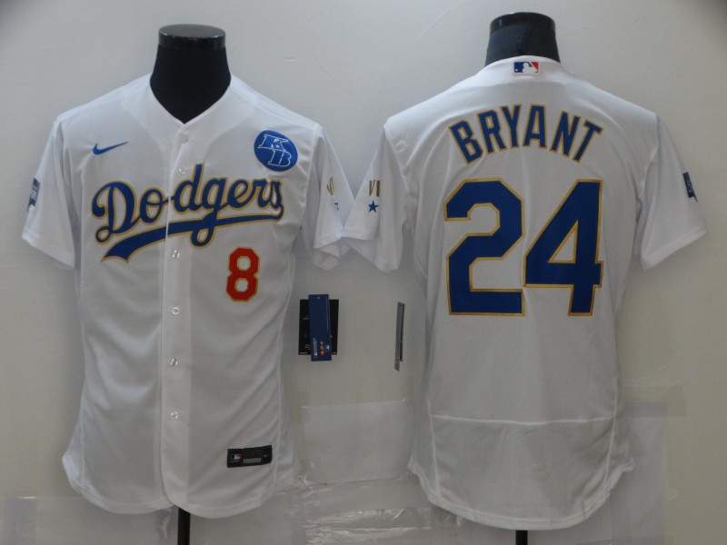 Los Angeles Dodgers White Champion Elite MLB Jersey