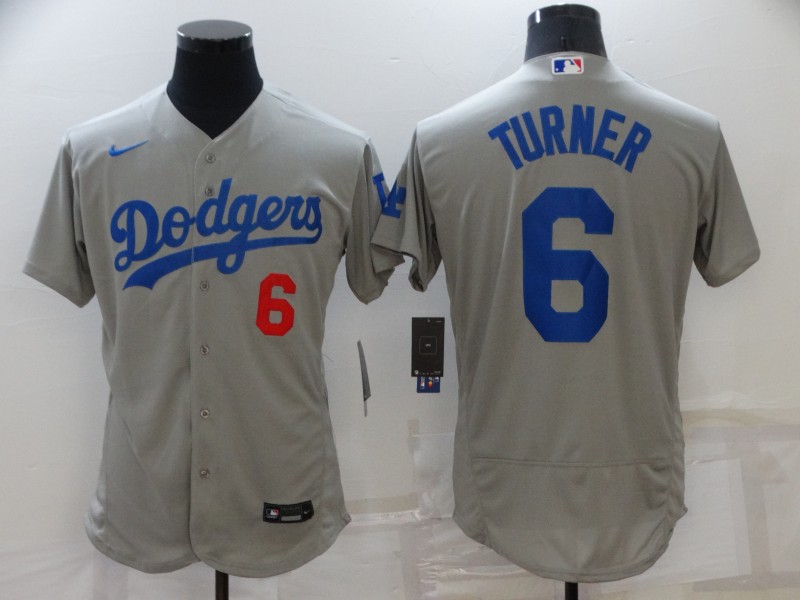 Los Angeles Dodgers Grey Elite MLB Jersey